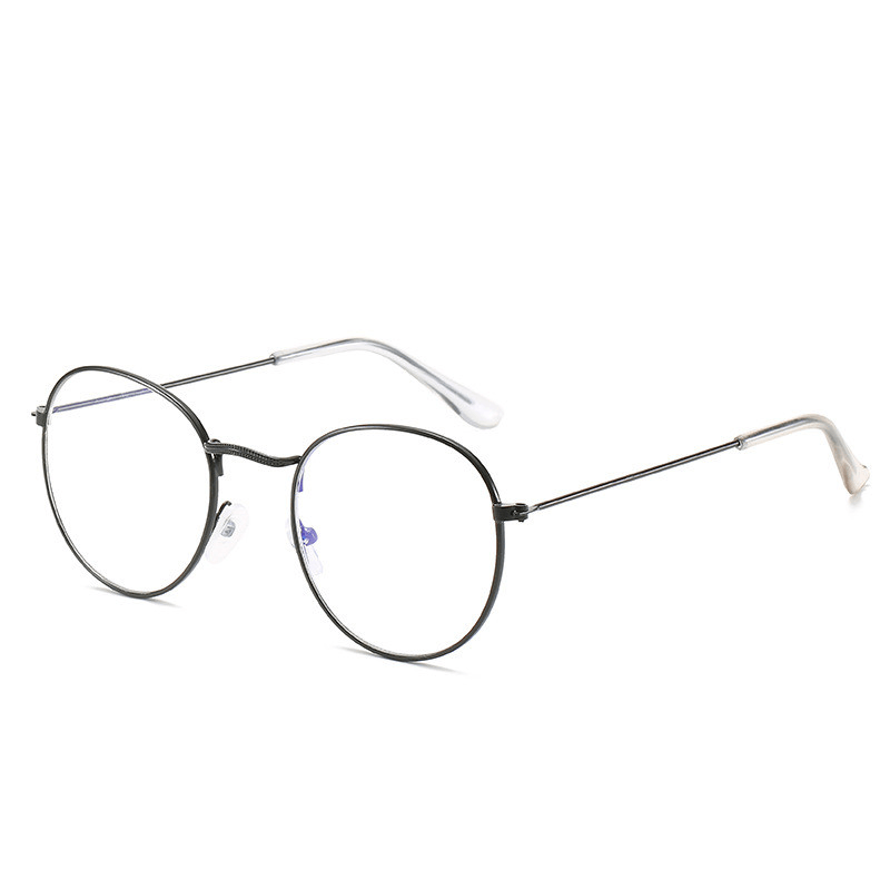 vintage round metal frame glasses, view 2 - MRSLM