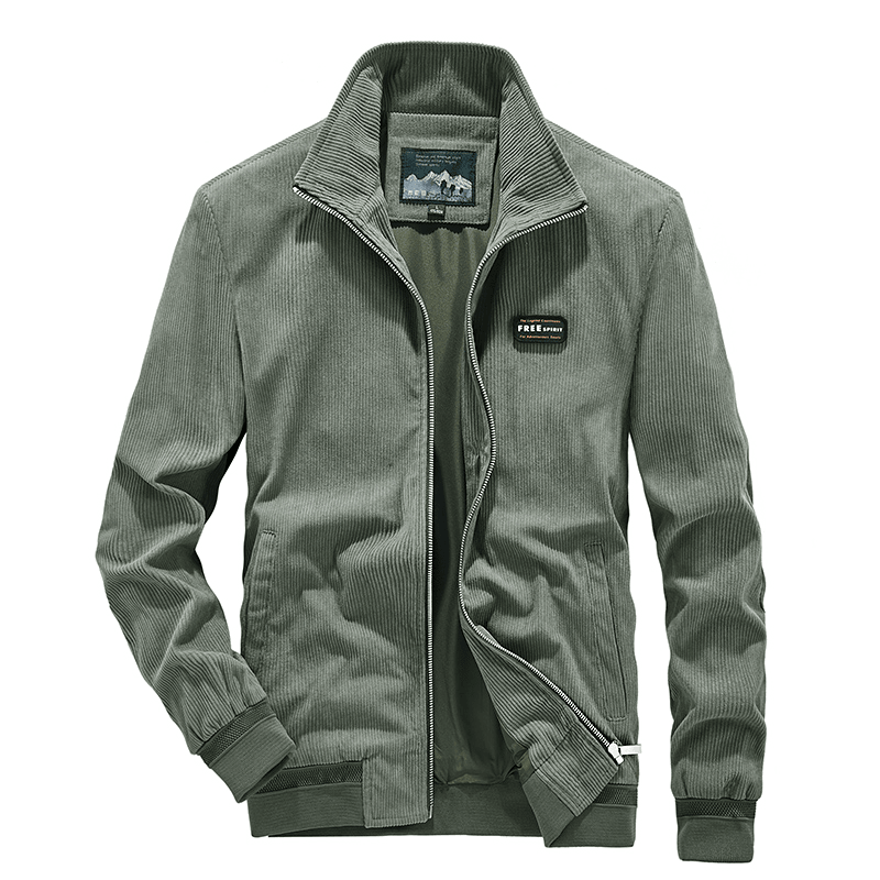 Men's casual corduroy jacket, view 4 - MRSLM