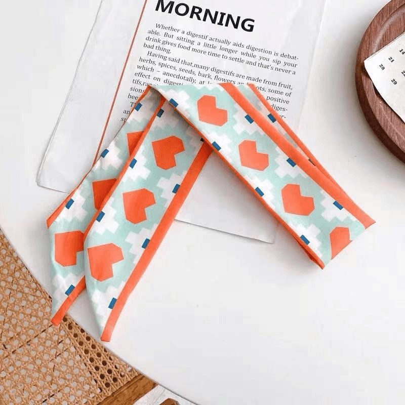 women's retro tie hair ribbon headband, view 2 - MRSLM