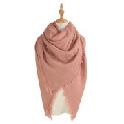 women's square grid scarf, view 7 - MRSLM