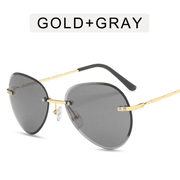 womens frameless sunglasses, view 3 - MRSLM