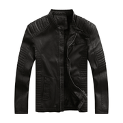 Men's washed PU leather jacket - MRSLM