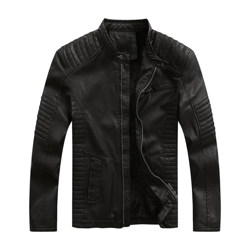 Men's washed PU leather jacket - MRSLM