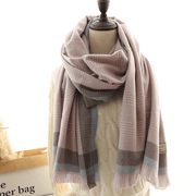 thick imitation cashmere scarf shawl, view 8 - MRSLM