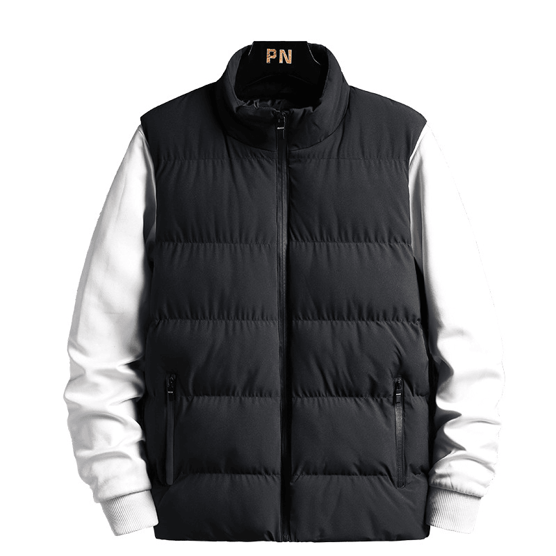 men's padded stand-collar vest, view 4 - MRSLM