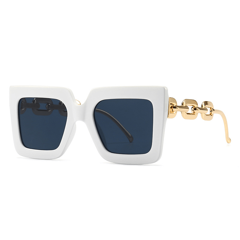 Retro square large frame sunglasses, view 7 - MRSLM