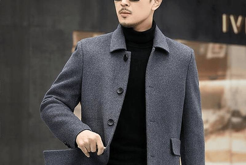 men's warm lapel coat, view 6 - MRSLM