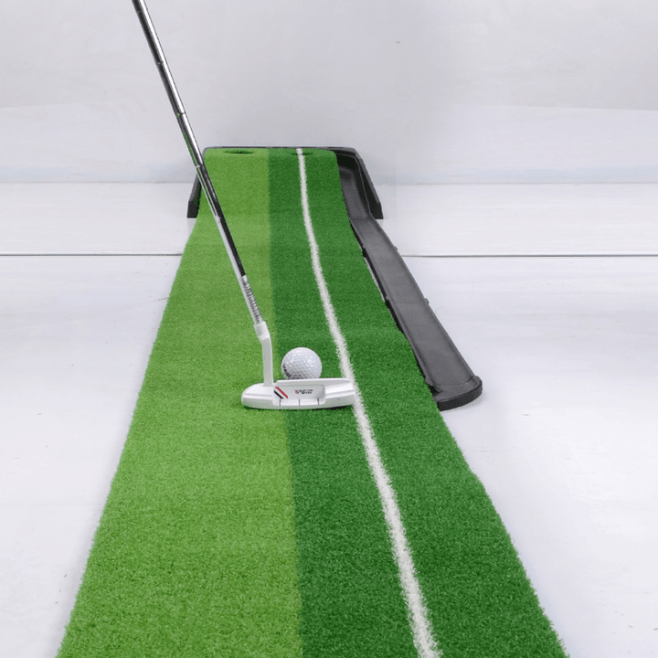 3M Golf Putting Mat Golf Practice Golf Putter Return Trainer with Blocking Plate 3Xgolf Ball - MRSLM