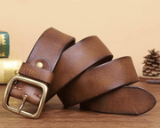 Men's cowhide leather belt, view 2 - MRSLM