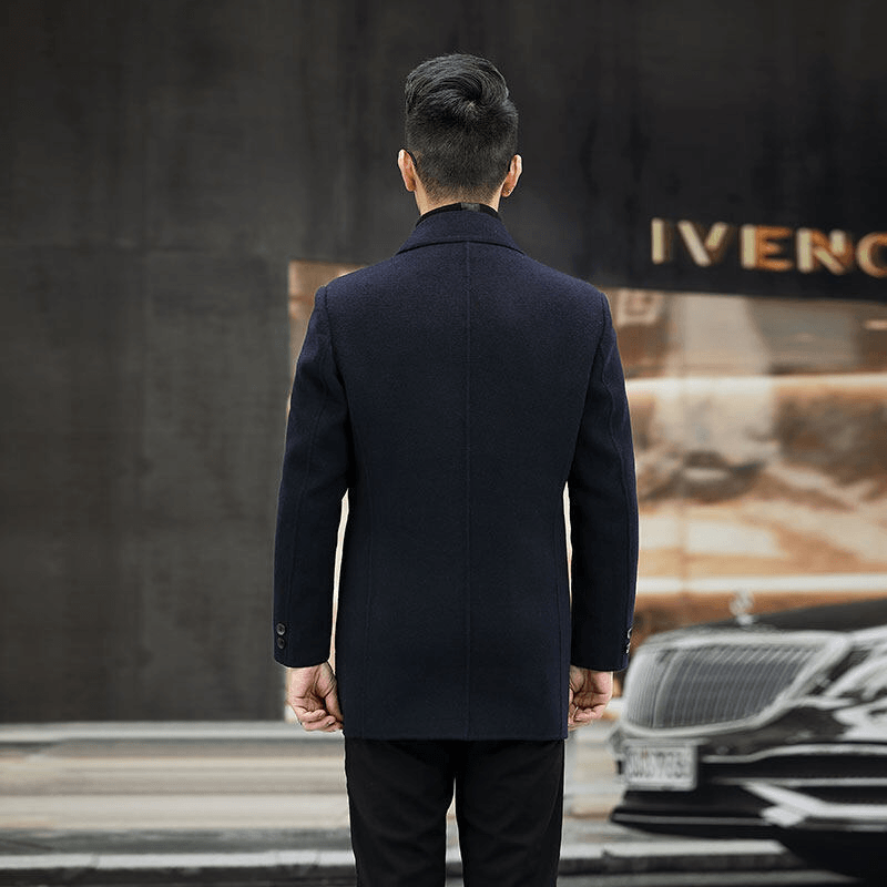 men's warm lapel coat, view 5 - MRSLM