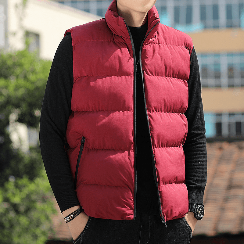 Casual Loose Padded Stand-Collar Cardigan Men'S Youth Fashion Jacket - MRSLM