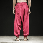 Spring and Summer New Chinese Style Pants Men'S Elastic Band Width - MRSLM