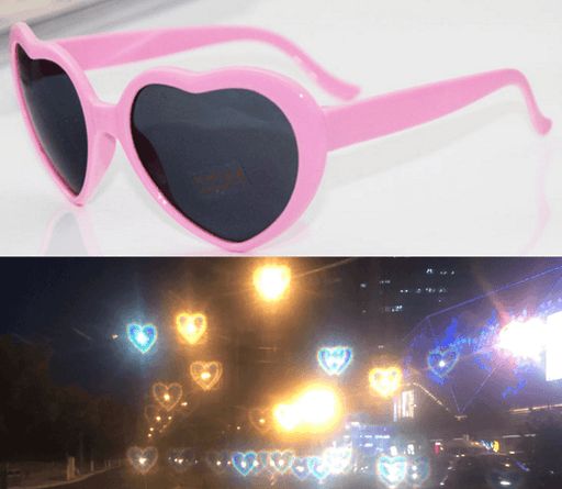 heart shaped effect glasses - MRSLM