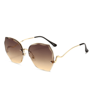 Women's frameless cut-edge sunglasses, view 6 - MRSLM