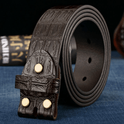 men's cowhide pin buckle belt - MRSLM