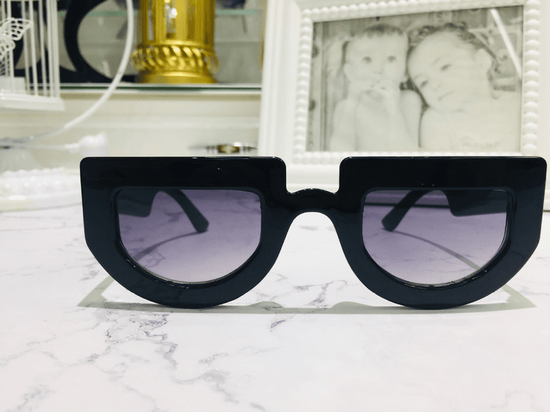 women's retro half-round sunglasses, view 3 - MRSLM