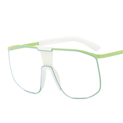Large one-piece metal frame sunglasses, view 6 - MRSLM