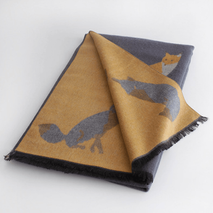 Fashionable Ladies Thick Warm Jacquard Scarf - MRSLM