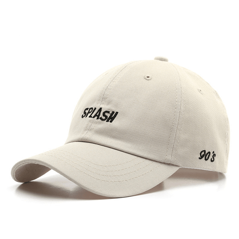 Korean style embroidered cotton cap, view 3 - MRSLM