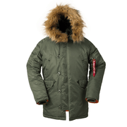 Men's aviator quilted winter coat, view 5 - MRSLM