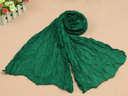 Plain candy color fold scarf, view 12 - MRSLM