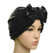 women's sequin bow bandana hat - MRSLM