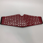 women's decorative PU leather waist belt, view 6 - MRSLM