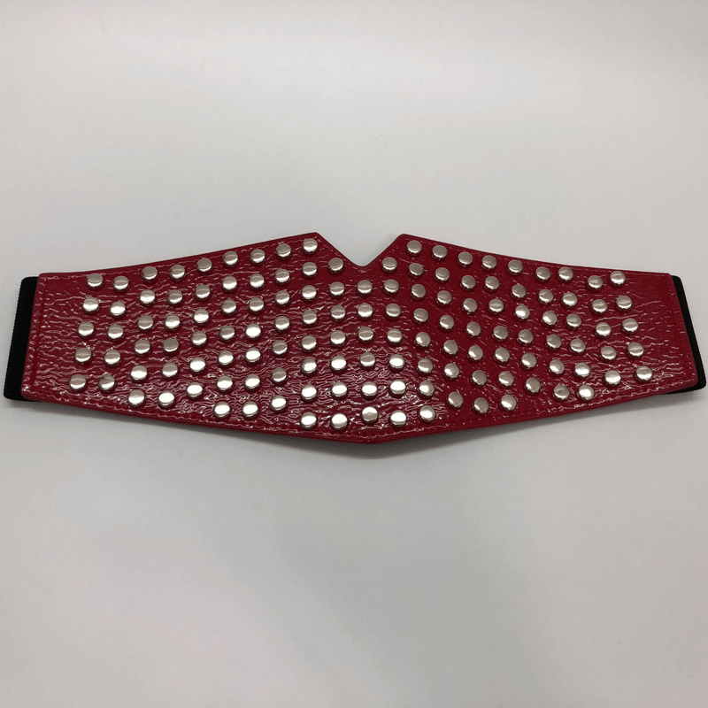 women's decorative PU leather waist belt, view 6 - MRSLM