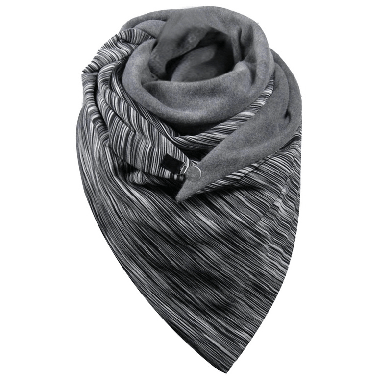 Padded Warm Shawl Printed Bib Scarf - MRSLM