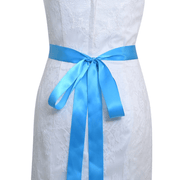 Bridal rhinestone wide belt, view 2 - MRSLM