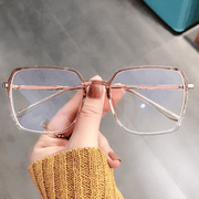 unisex TR90 square anti-blue light glasses, view 4 - MRSLM