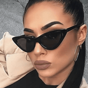 small frame cat eye retro sunglasses, view 3 - MRSLM