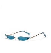 rimless pointed cat-eye sunglasses, view 6 - MRSLM