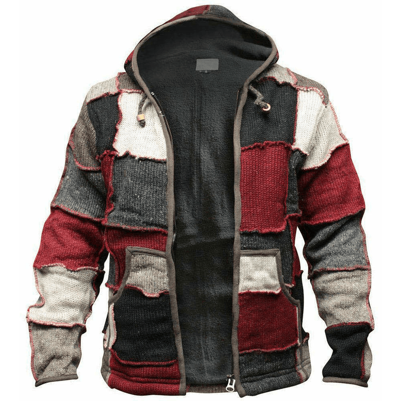 men's hooded winter sweater, view 3 - MRSLM