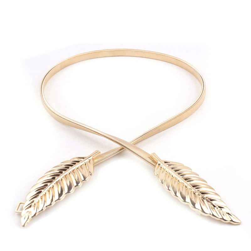 women's leaf metal waist chain - MRSLM