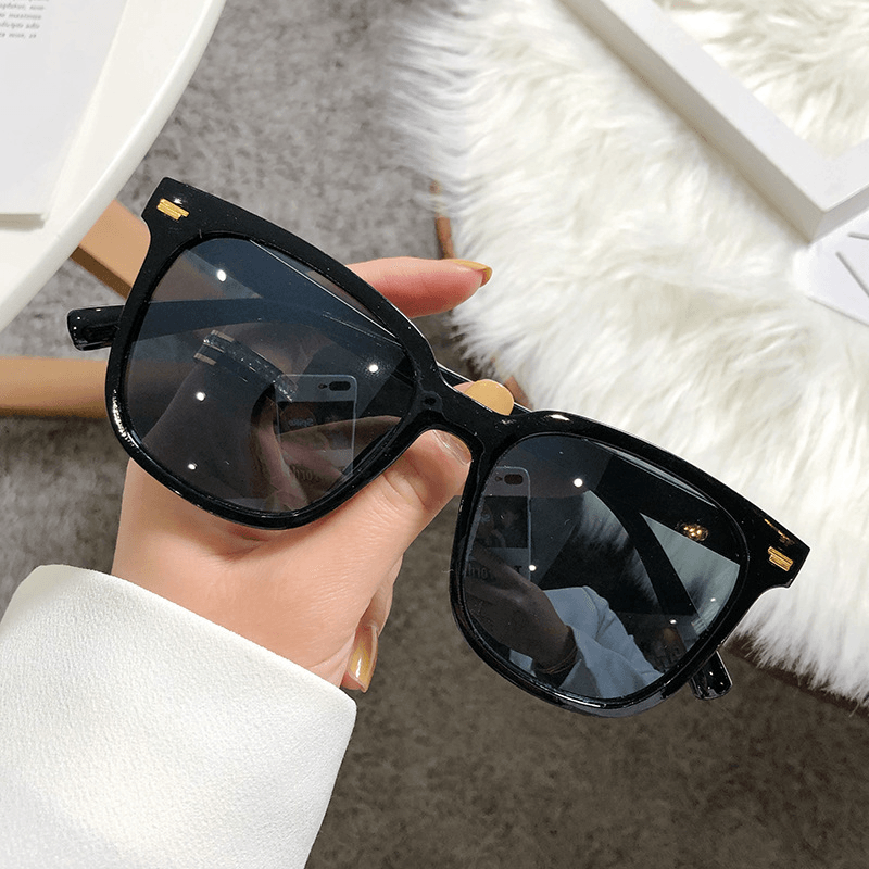 Men's polarized retro oval sunglasses, view 6 - MRSLM