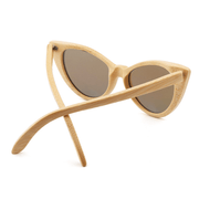 polarized bamboo frame sunglasses, view 5 - MRSLM