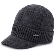 men's thick wool knitted hat, view 2 - MRSLM
