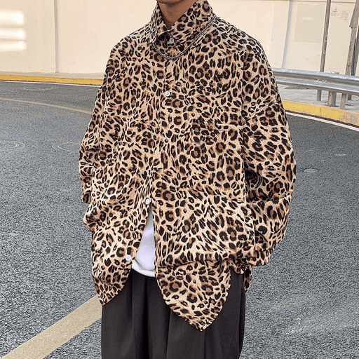 leopard print shirt jacket - MRSLM