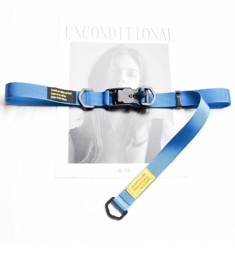 magnetic buckle canvas belt, view 9 - MRSLM
