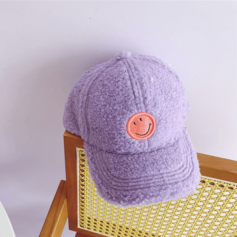 Children's lamb wool baseball hat, view 8 - MRSLM