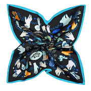 palm jungle small square scarf, view 2 - MRSLM