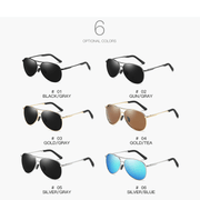 men's polarized metal frame sunglasses, view 3 - MRSLM