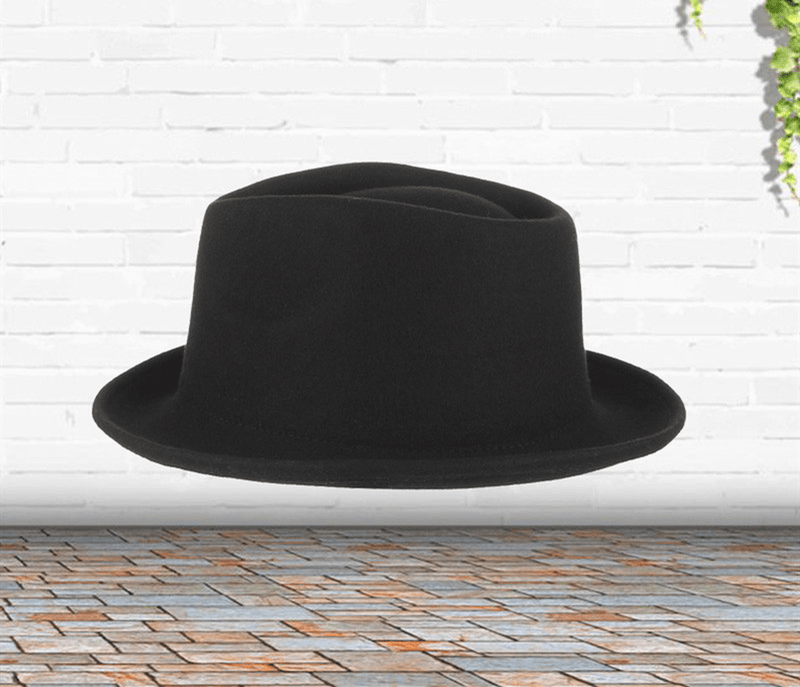 Men's wool curled jazz top hat, view 3 - MRSLM