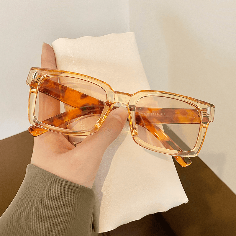 retro square small frame sunglasses, view 3 - MRSLM