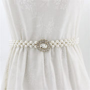 women's rhinestone pearl waist chain, view 2 - MRSLM