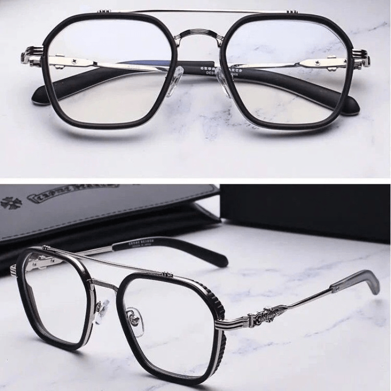 retro double beam glasses frame, view 9 - MRSLM