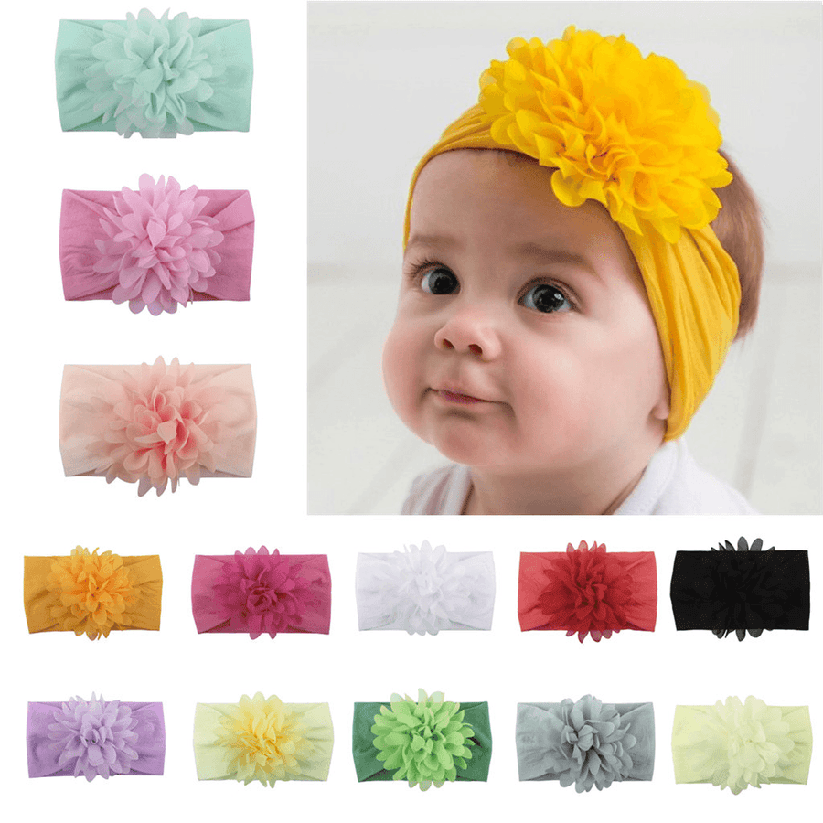 Creative Chiffon Flower Headband Baby Hair Accessories Cute Princess Headband - MRSLM