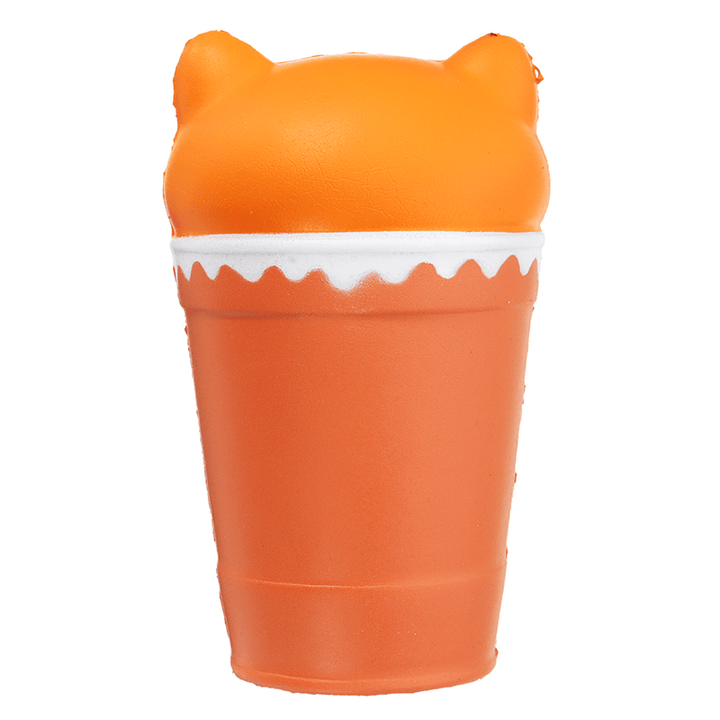 Sunny Squishy Cat Coffee Cup 13.5*8.5CM Slow Rising Soft Animal Toy Gift with Packing - MRSLM