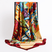 retro silk satin square scarf, view 22 - MRSLM
